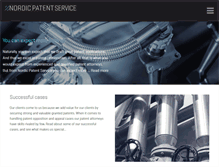 Tablet Screenshot of nordic-patent.dk
